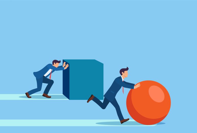 Winning strategy business concept.