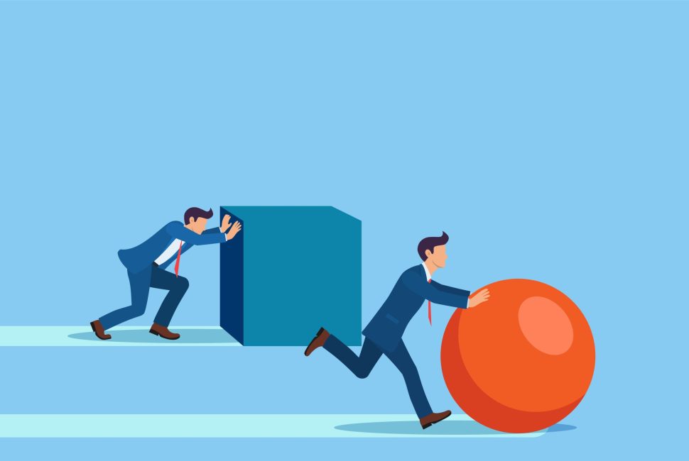 Winning strategy business concept.