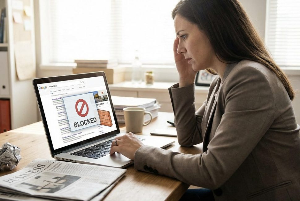 search visibility and cybersecurity bot access diagram